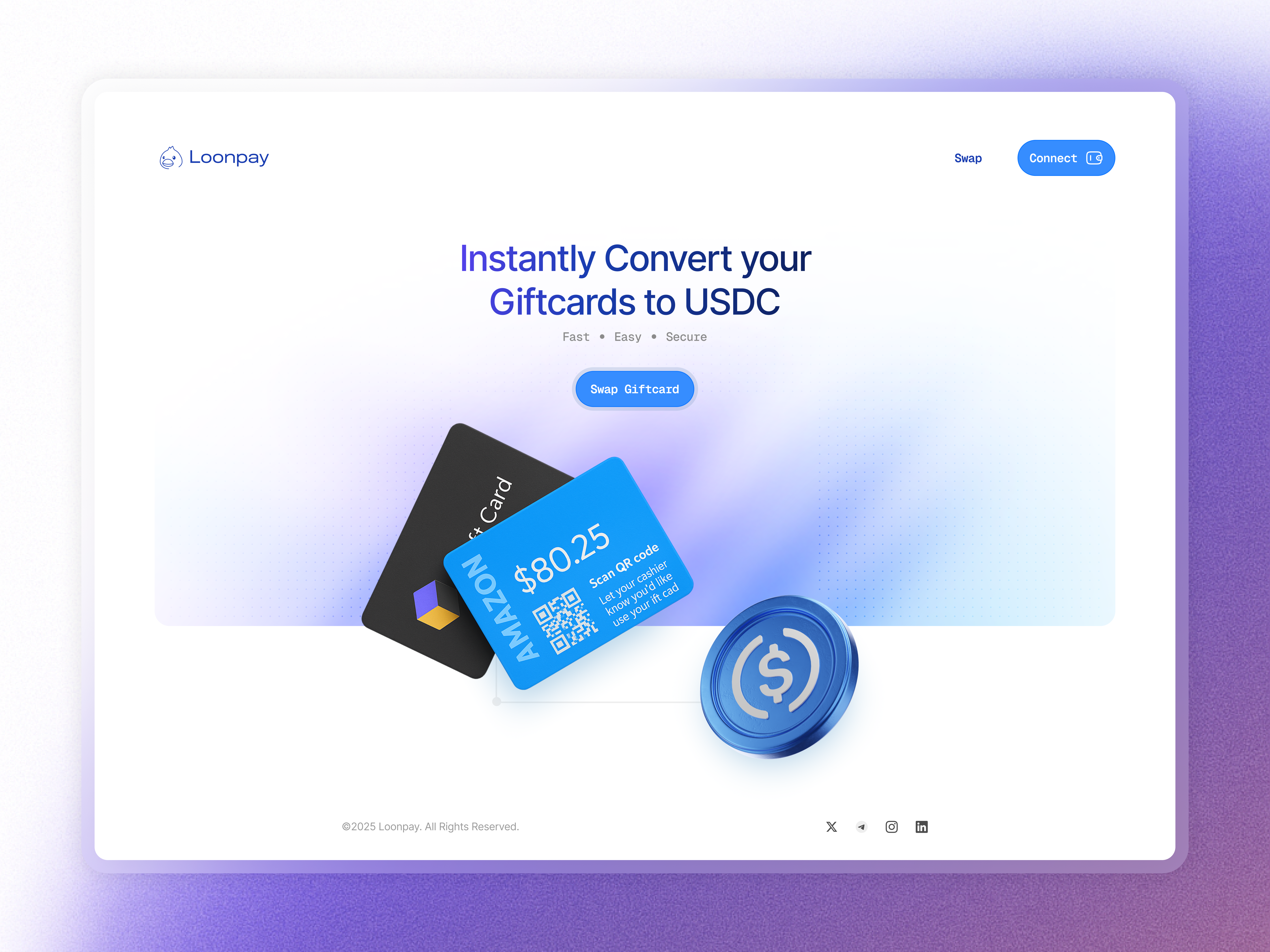 LoonPay desktop product presentation