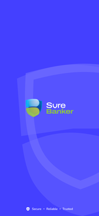 SureBanker branded splash screen