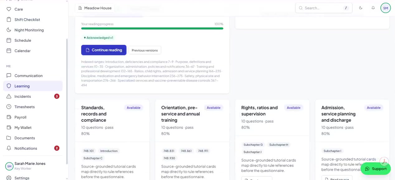 Medication records in the care workflow