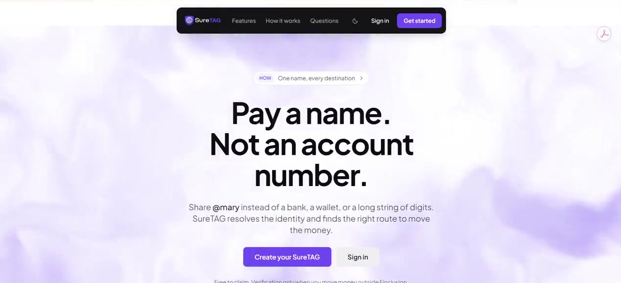 Searching for a human-readable recipient identity
